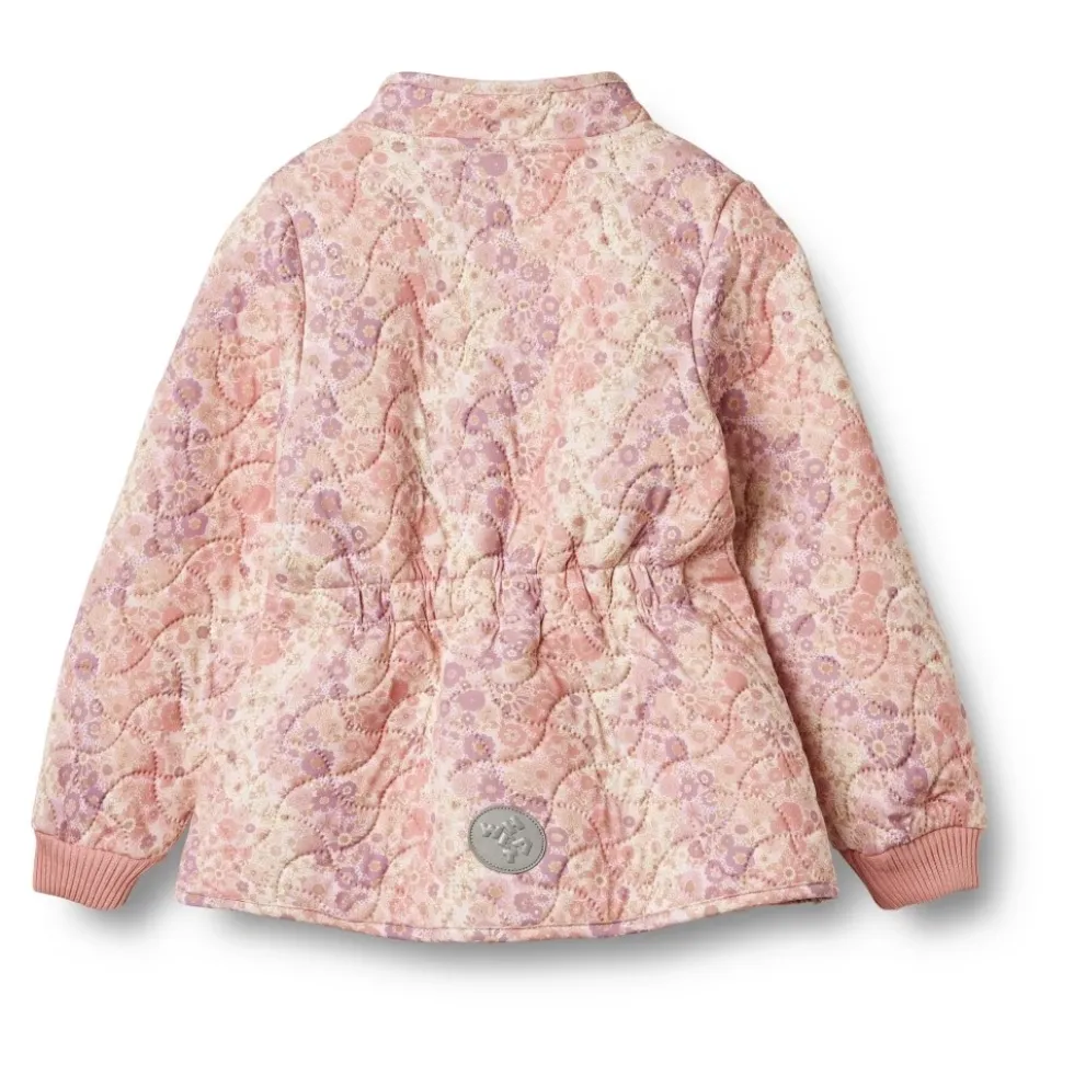 A-line Thermo Jacket Lilac Flower Rainbow