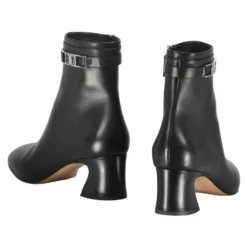 Almond Toe Læder Ankelstøvler