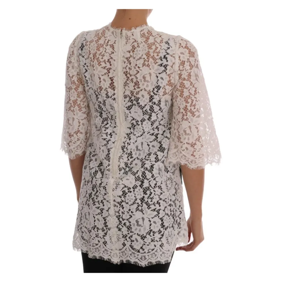 Ananas Blondepyntet Mini Bluse