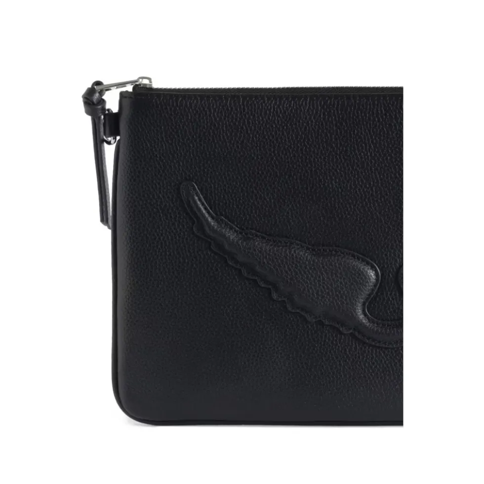 Angel Pouch Grained Leather