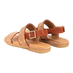 Angulus - Glitter Sandal, 5814 - Mandarin Glitter / Terracotta
