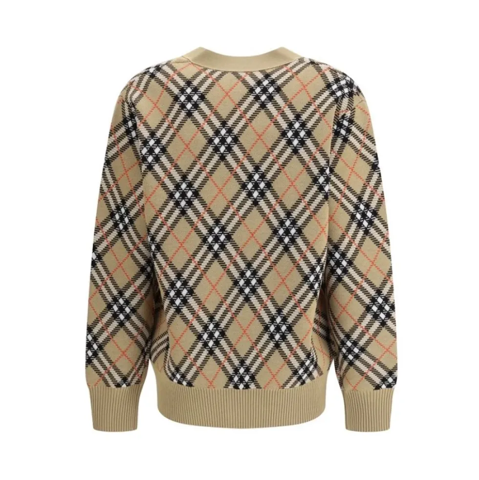 Archivio Check Uld Cardigan