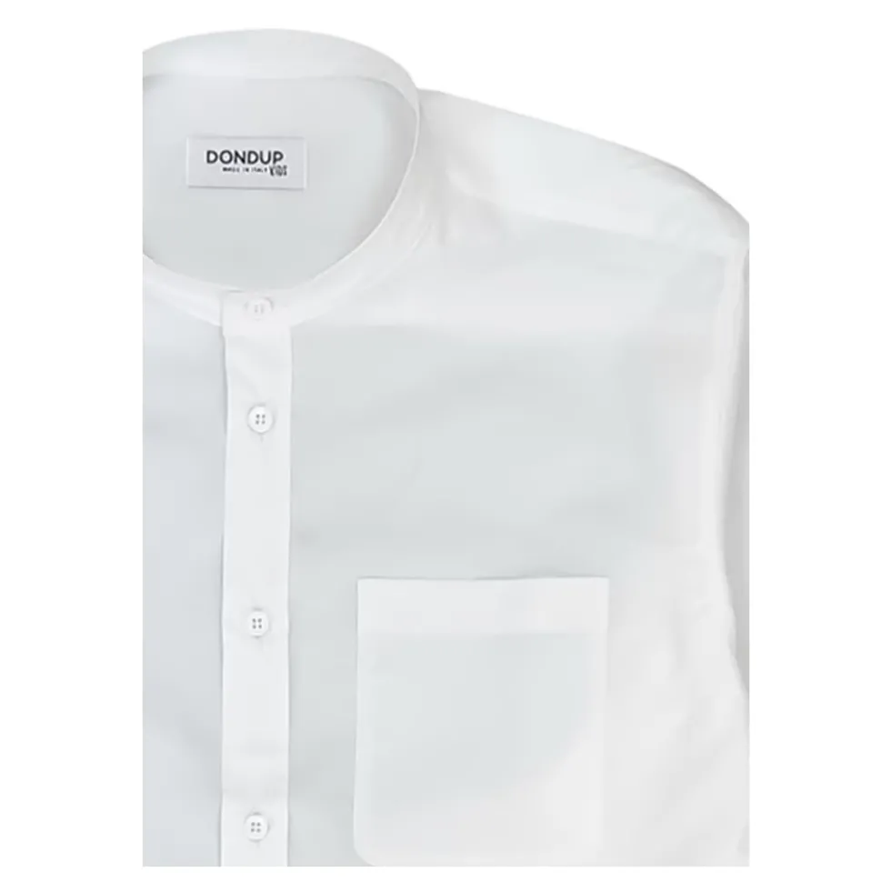 Band-collar skjorte
