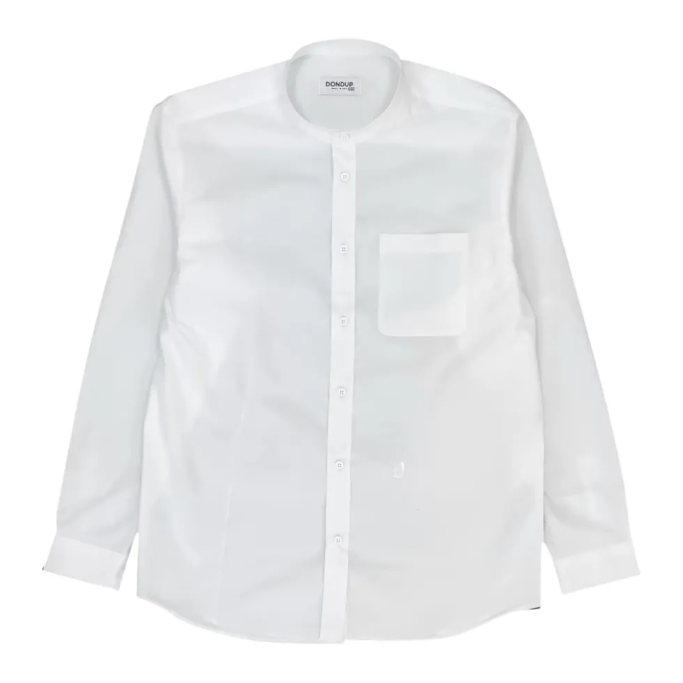 Band-collar skjorte