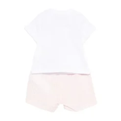 Bear Print Check Two-Piece Set