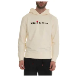 Behagelig bomulds sweatshirt med hætte