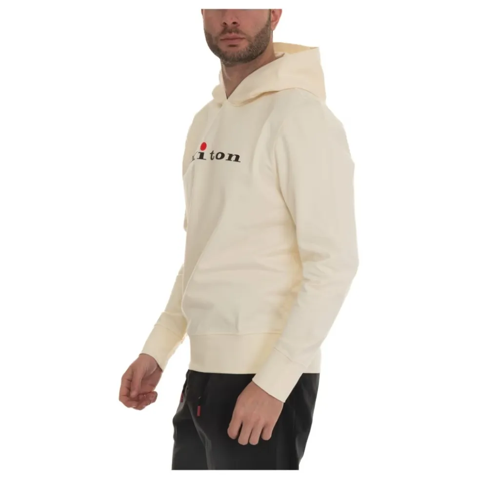 Behagelig bomulds sweatshirt med hætte