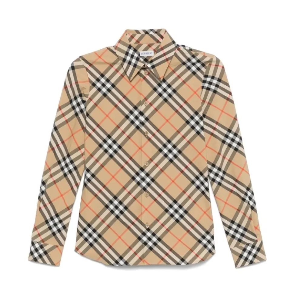 Beige Archive Button-Up Skjorte