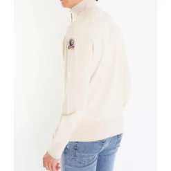 Beige Half Zip Stilfuld Jakke