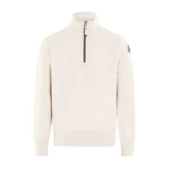 Beige Half Zip Stilfuld Jakke