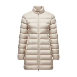 Beige Mellemlang Dunjakke