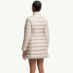 Beige Mellemlang Dunjakke