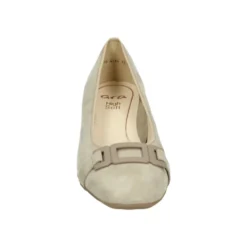 Beige Ruskindspumps