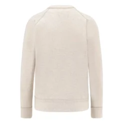 Beige Sweater med Ribkanter