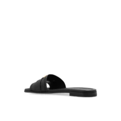 Bell Smooth Leather Flat Sandaler