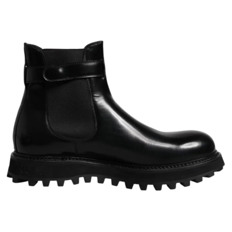 Belted Logo Chelsea Boots