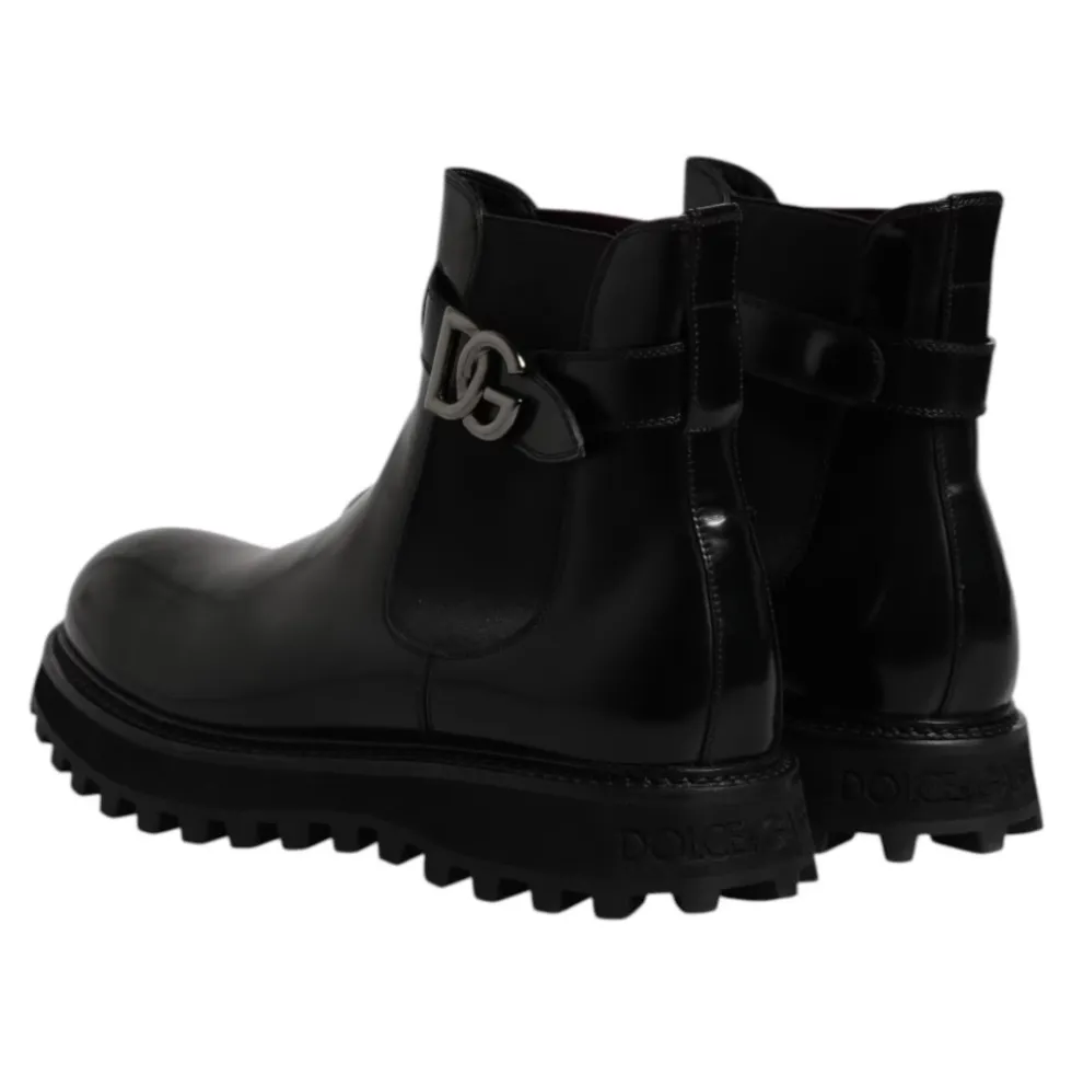 Belted Logo Chelsea Boots