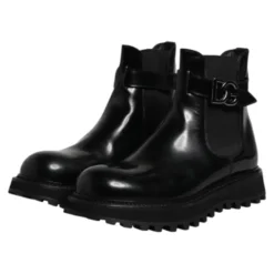 Belted Logo Chelsea Boots