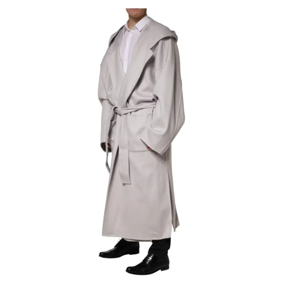Belted Long Trench Coat