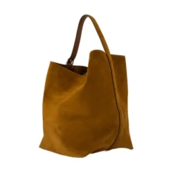 Belted Suede Tote