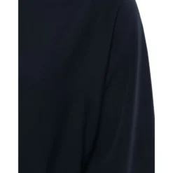 Belted Waist Langærmet Bådudskæring Kjole