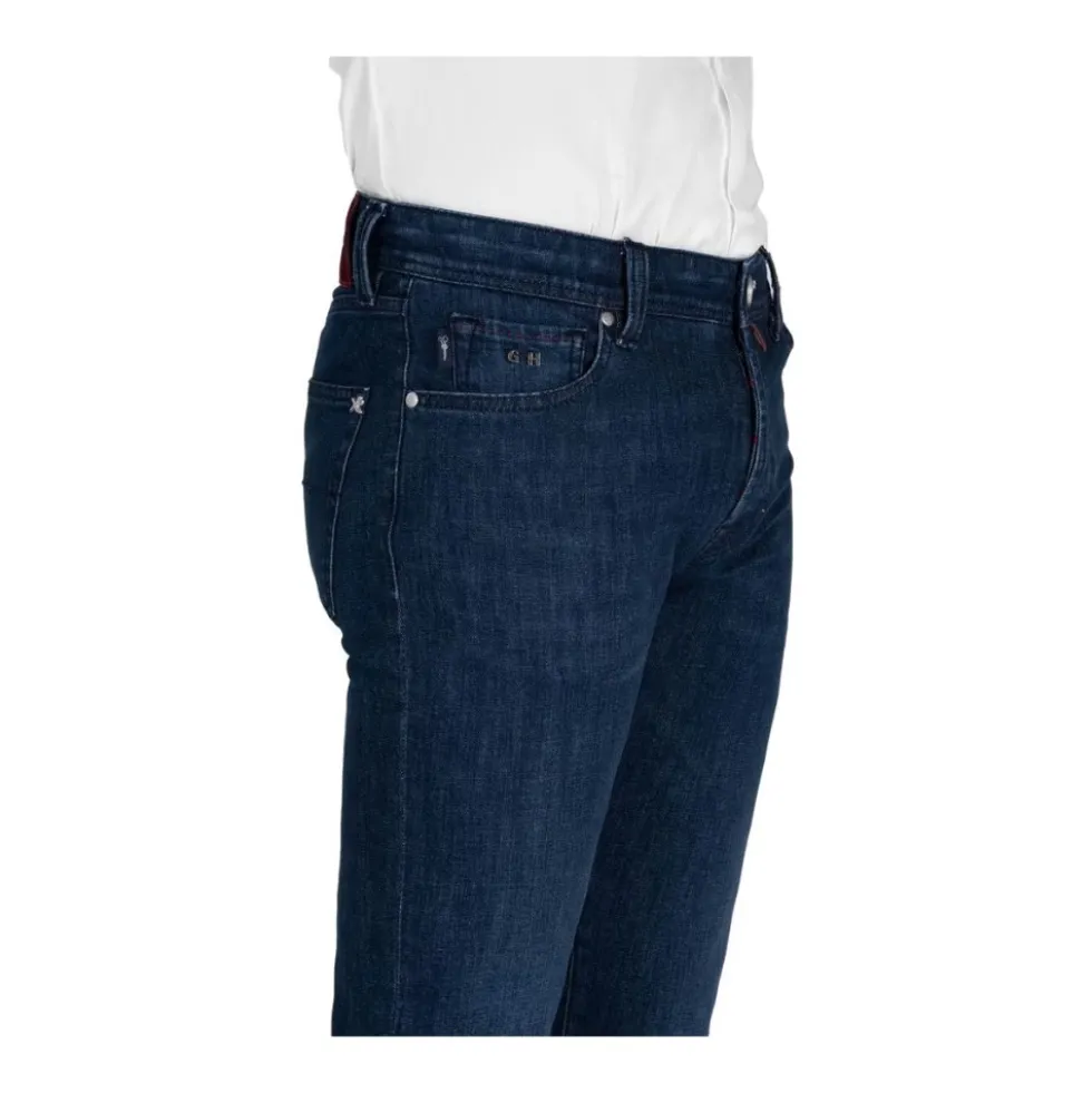 Blå Bomuld Herre Jeans