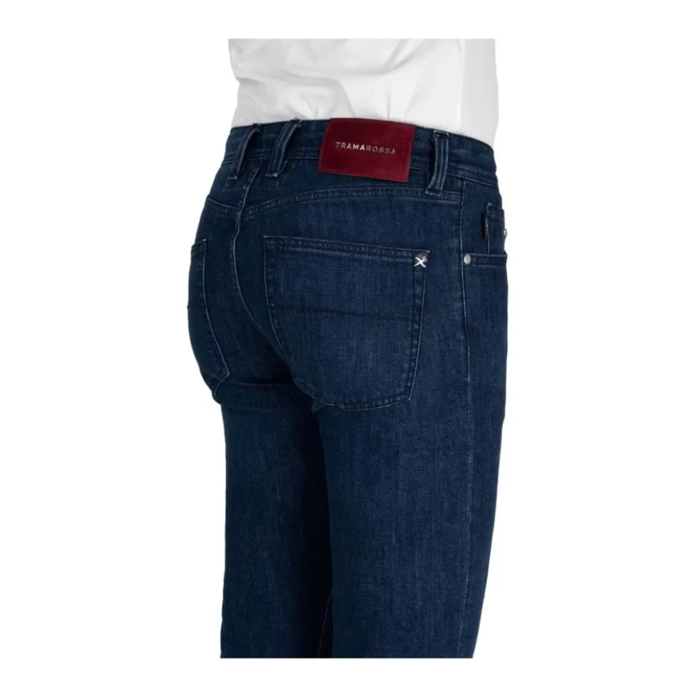 Blå Bomuld Herre Jeans