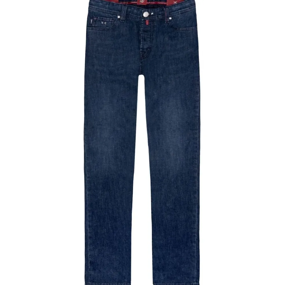 Blå Bomuld Herre Jeans