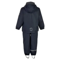 Blå Nights PU regnsæt med fleece