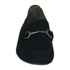 Blå Ruskind Slip-On Sko