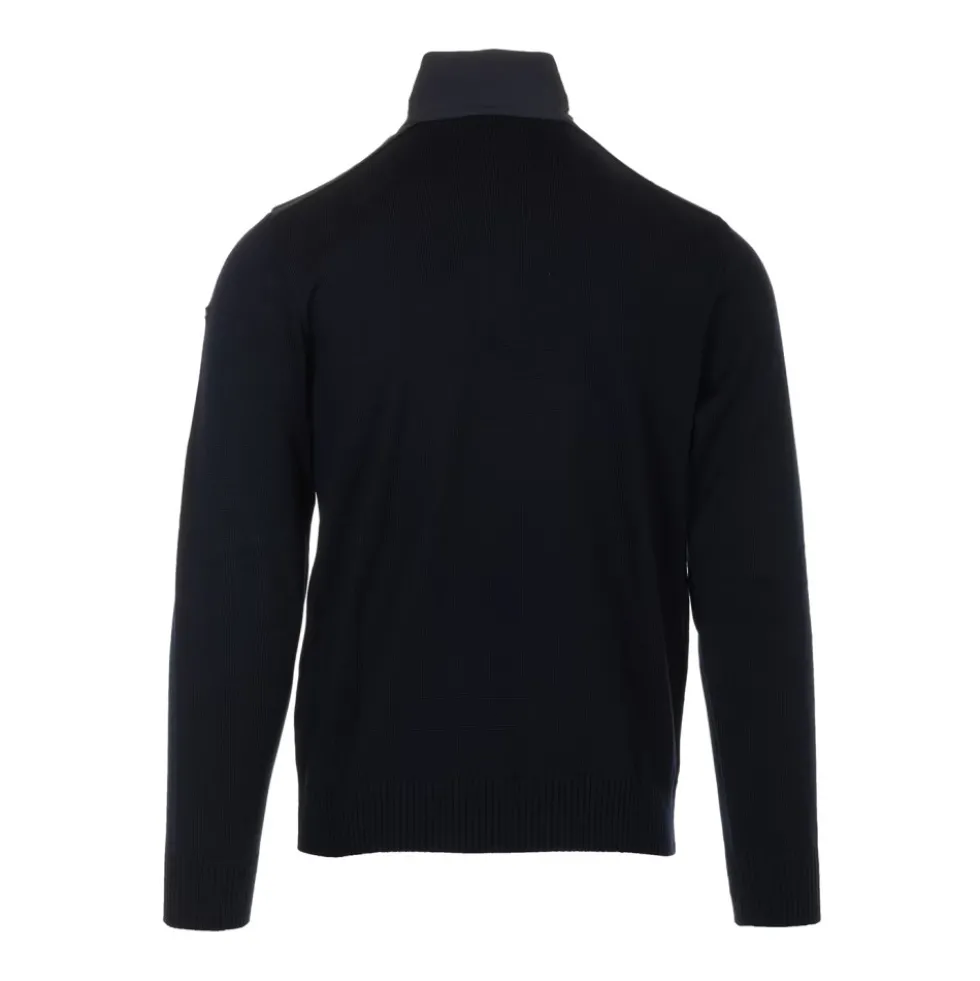 Blå Sweater Half Zip Stil