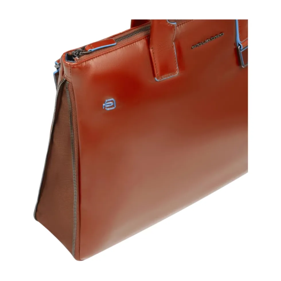 Blue Square Slim Computer Taske