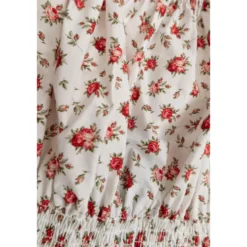 Bluse med blomstermotiv