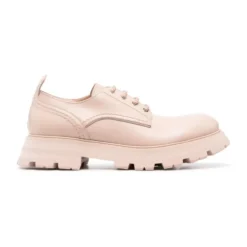 Blush Læder Snørestøvler