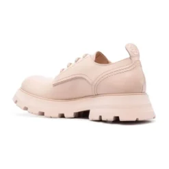 Blush Læder Snørestøvler