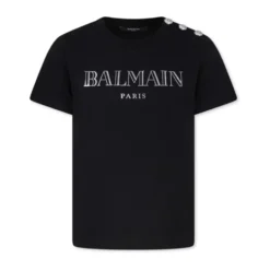 Bomuld Børne T-shirt med Logo Print