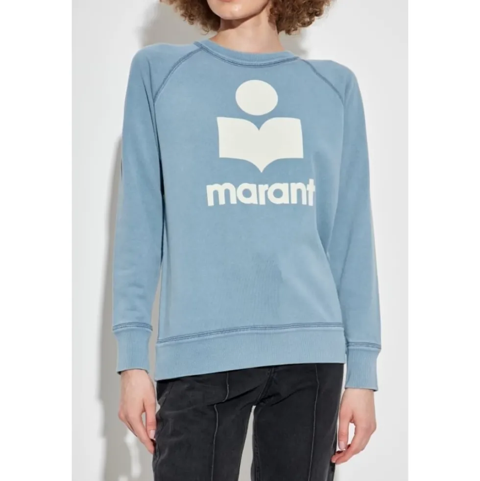 Bomuld Logo Sweatshirt Rund Hals Raglan