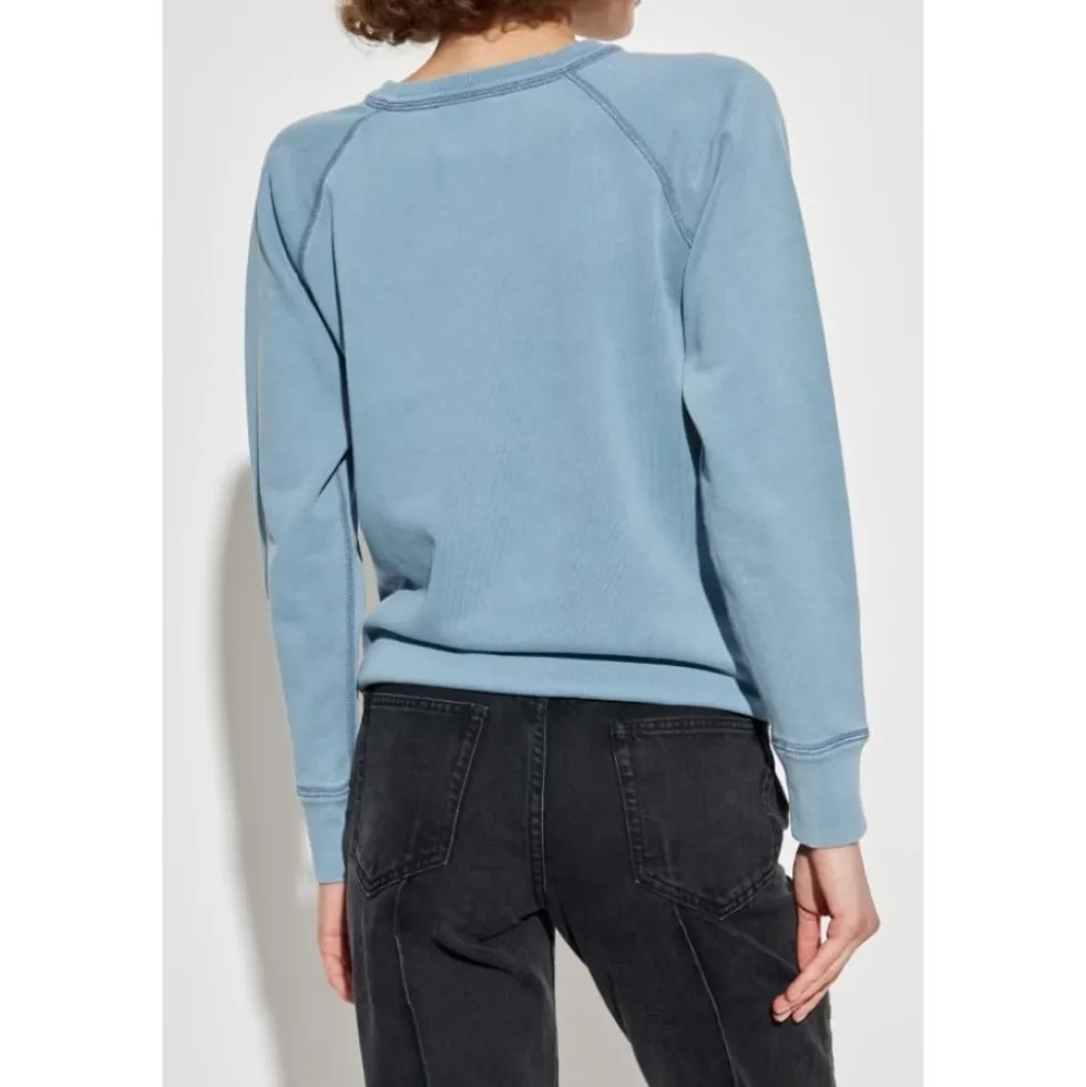 Bomuld Logo Sweatshirt Rund Hals Raglan