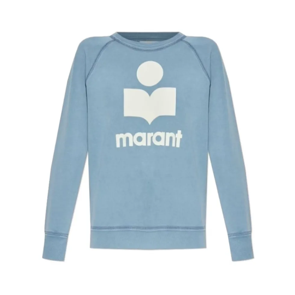 Bomuld Logo Sweatshirt Rund Hals Raglan
