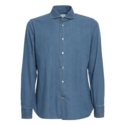 Bomulds denimskjorte