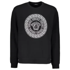 Bomulds sweatshirt med logo detalje