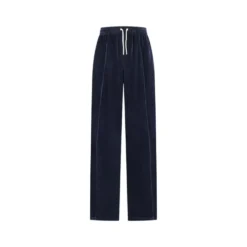 Brede Tracksuit Bukser i Velvet Jersey