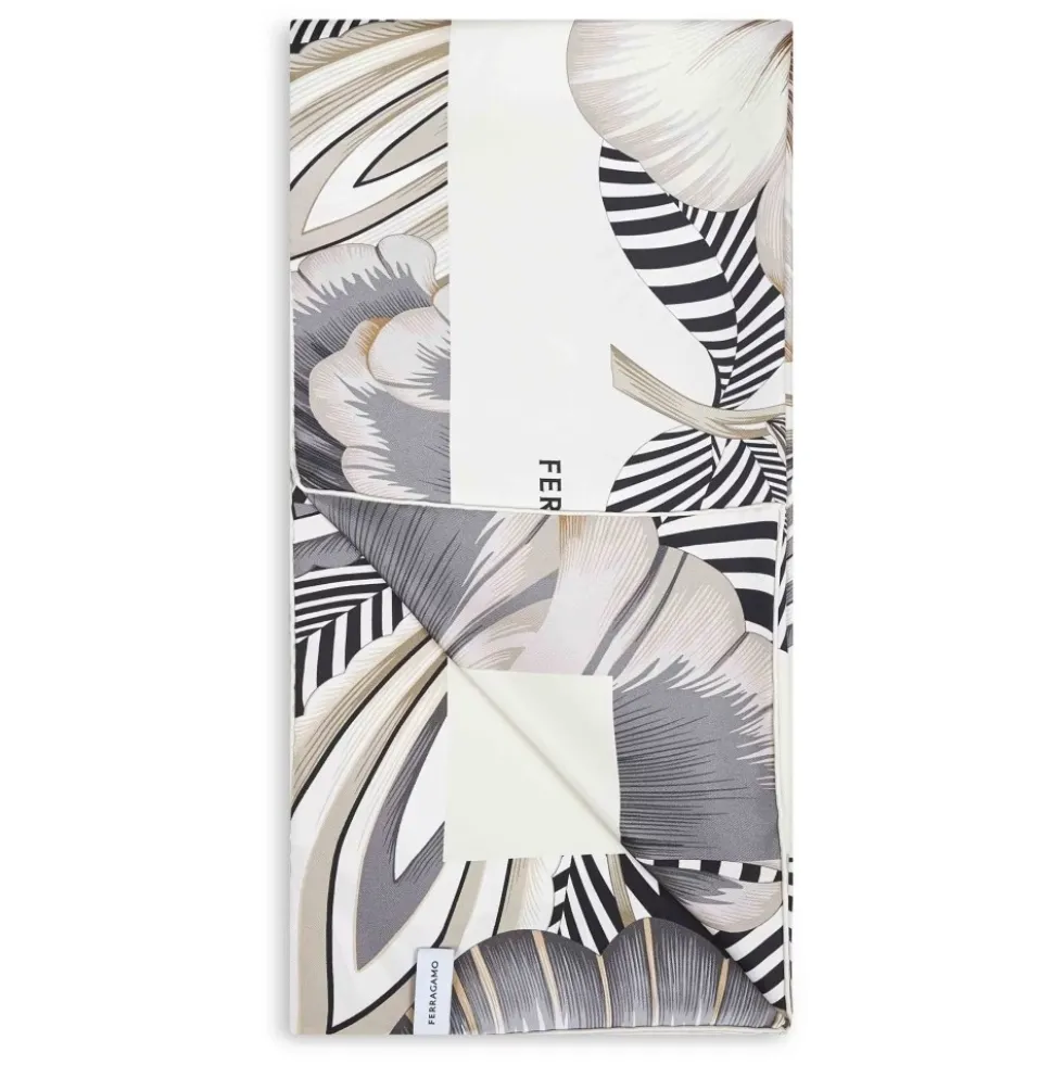 Brezza Print Silk Scarf