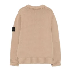 Børn Beige Crew Neck Sweater