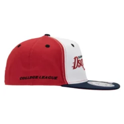 Broderet baseballkasket med silikonedetalje