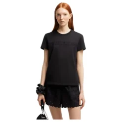 Broderet Logo Bomulds T-Shirt