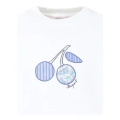 Broderet Logo Hvide T-shirts og Polos