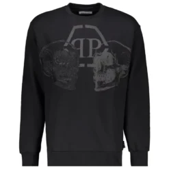 Broderet Sweatshirt med Print