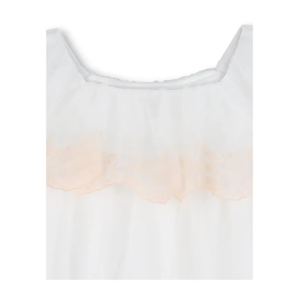 Broderet tyltop