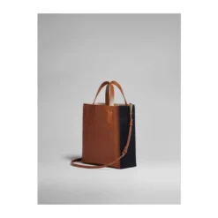 Brun-Denim Skuldertaske